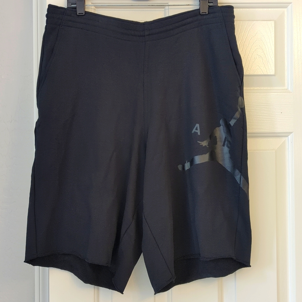 NWT Black on Black Nike Air Jordan Logo Sweatshorts 3XL